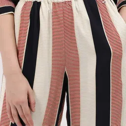 TOMMY HILFIGER Multicolor Striped Mid Rise Pants image 5