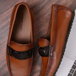 Cobblerz Men's Tan Casual Loafers-image-32