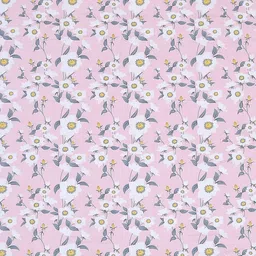 Status Pink Floral 104 TC Value Plus King Bedsheet with 2 Pillow Covers- 2.2mx2.4m image 2