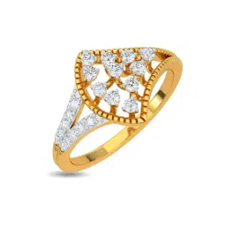 Kisna Diamond & Gold Jewellery Andria 18k (750) Diamond & Gold Ring For Women-picture-119