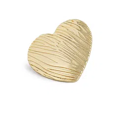 Estele Gold-Plated Heart Shaped Studs image 3