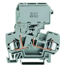Wago TERMINALBLOCK FUSED 28-12AWG 0.25X1.25IN, 281-623/281-541-picture-45