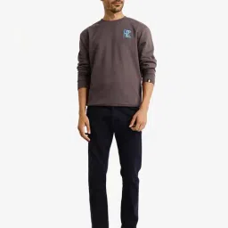 Rare Rabbit Grey Regular Fit Graphic Sweatshirt image 5