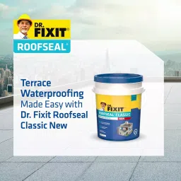 Dr Fixit 652 ROOFSEAL CLASSIC NEW Roof Waterproof Coating 4 L Grey 12 Sqft/L 2 Coat image 2