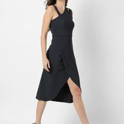 Campus Sutra Black Midi Dress image 3