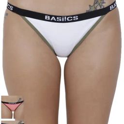 BASIICS by La Intimo Multicolor Cotton Bikini Panty( Pack Of 3 )-picture-28