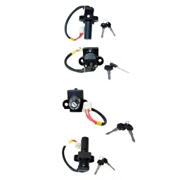 Deutsche Ignition Cum Steering Lock 4 Wire for Hero Splendor iSmart BS-IV, BS-VI, DEUS-0426I image 5