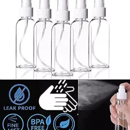 Patco Pharma 200 ml 500 g Transparent Reusable Fine Mist Spray Bottle Container, PEC-V-T-389 image 2