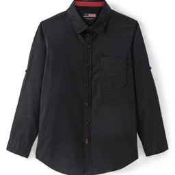 INFINITY Cotton Full Sleeves Legendary Text Back Printed Shirt - Black-picture-28