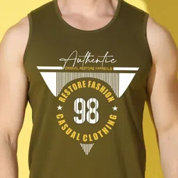 WOOSTRO Men Typography 2 Printed Raw Edge Slim Fit T-shirt image 3