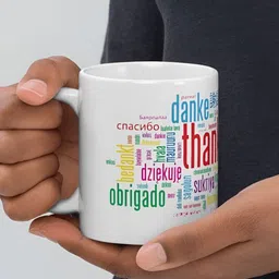 Mr UVD White & Red Printed Typography Printed Ceramic Matte Mug 350 ml image 4