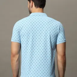 SZN Men Polka Dot Printed Polo Collar Pockets T-shirt image 3