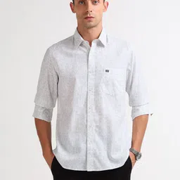 Arrow Sport Men Slim Fit Floral Printed Spread Collar Pure Cotton Casual Shirt-picture-10