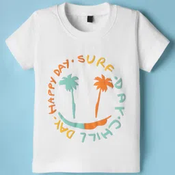 Dapper Dudes Half Sleeves Palm Tree Printed Shirt With Tee Set - Multi Colour image 4