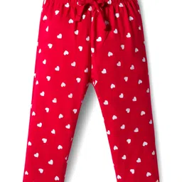 Doodle Poodle Single Jersey Knit Full Sleeves Night Suit With Unicorn Print - Red image 4