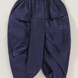 Babyhug Cotton Full Sleeves Kurta & Dhoti Set Ethnic Print - Red Blue image 5