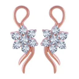 P.C. Chandra Jewellers 14 kt Gold & Diamond Earrings-picture-44