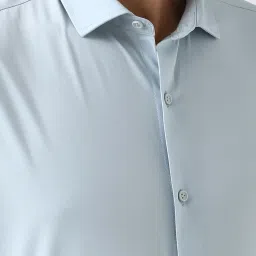 Peter England Blue Slim Fit Shirt image 4