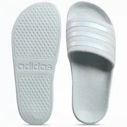 Adidas Women's ADILETTE Blue Slides image 4