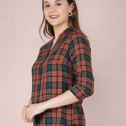 Crimsoune Club Brown Chequered Shirt image 4