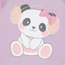 Miniklub Girls Lilac Knit Applique Regular Fit Sweatshirt image 4