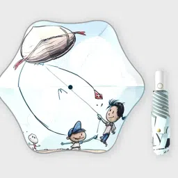 Little Surprise Box White Polyester 3 Fold Auto Closure Umbrella-picture-22