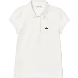 Lacoste Kids White Regular Fit Mini Pique Polo T-Shirt-picture-32