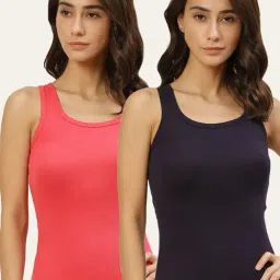 Lady Lyka Multicolor Camisole (Pack of 2)-image-5