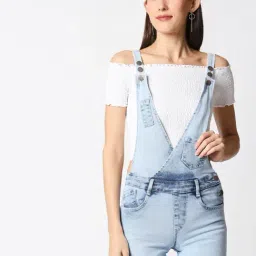 High Star Blue Cotton Dungarees-picture-42