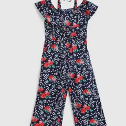 Kids Craft Navy Floral Printed Jumpsuit-picture-14