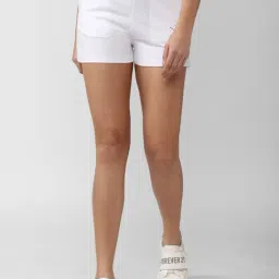 Forever 21 White Printed Shorts-picture-14