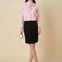 Allen Solly Pink Printed Formal Shirt image 4