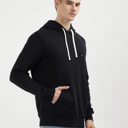 Tommy Hilfiger Desert Sky Cotton Regular Fit Solid Hooded Sweatshirt image 4