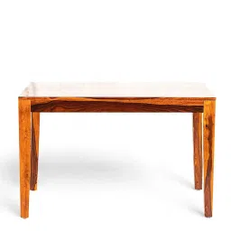 Ikiriya Oakmont Brown Sheesham Wood Contemporary Dining Table in Pine Finish image 4