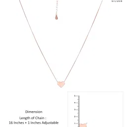 Kai Jewel Sterling Silver Rose Gold Hearty Charms Of Love Casual Chain Necklace image 4