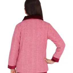 Cutecumber Kids Plum Patch Work Jacket image 2