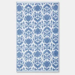 Fabindia Blue Gadh Kamal Woven Cotton Towel image 4