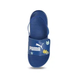 Puma Kids Popcat 20 Backstrap V2 Cobalt Glaze Sling Back Sandals image 3