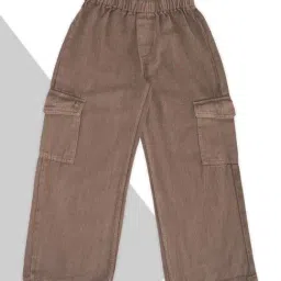 Pantaloons Junior Girls Beige Cargo Pants-picture-47