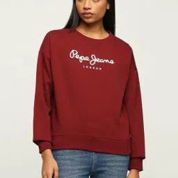 Pepe Jeans Maroon Cotton Printed Sweatshirt-image-38