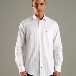 TOMMY HILFIGER White Striped Regular Fit Shirt-picture-43
