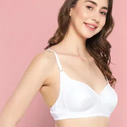 Clovia White Non Wired Non Padded Demi Cup Bra image 4