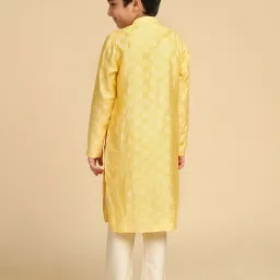 Kisah Kids Yellow Checks KurtaSets image 4