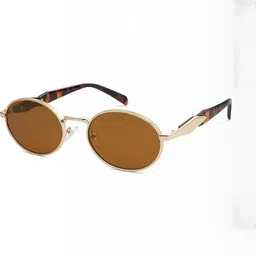 Arzonai Unisex Oval Sunglasses MA-11211-LEOPARD-BROWN-G-picture-19