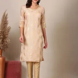 Aurelia Beige Embellished Kurta-image-28