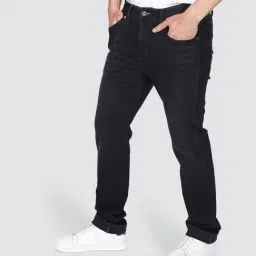 Wrangler Black Slim Fit Solid Jeans image 4