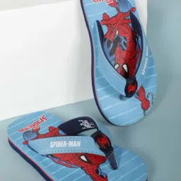 Kidsville Kids Boys Spiderman Printed Sky Blue Flip-Flops-picture-15