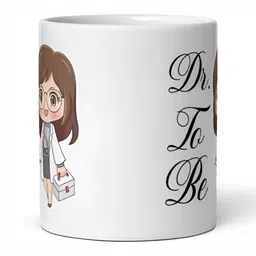 Mr UVD White & Brown Printed Ceramic Glossy Mugs 350 ml image 5