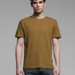 Jack & Jones Green Cotton Slim Fit Texture T-Shirt-picture-17