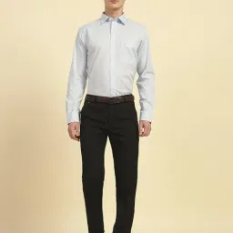 Cantabil Blue Regular Fit Solid Formal Shirt image 5